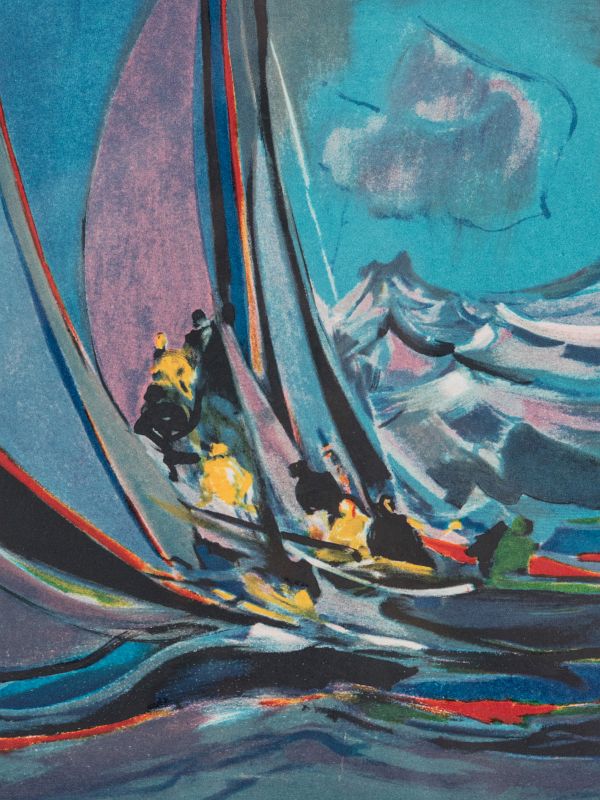MARCEL MOULY (1918-2008) PENCIL SIGNED COLOR LITHO