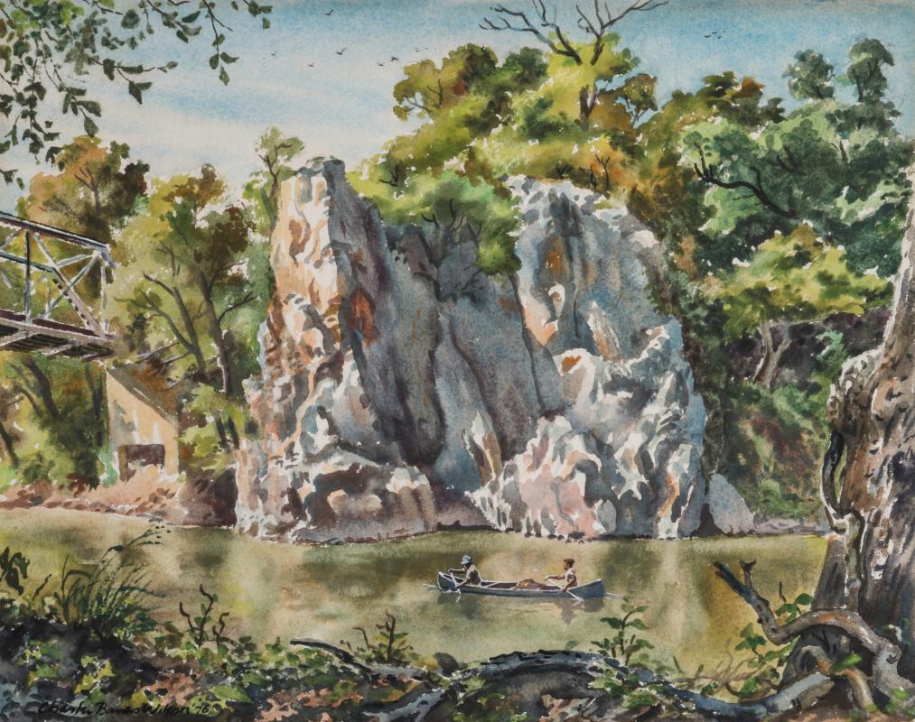 CHARLES BANKS WILSON (1918-2013) WATERCOLOR