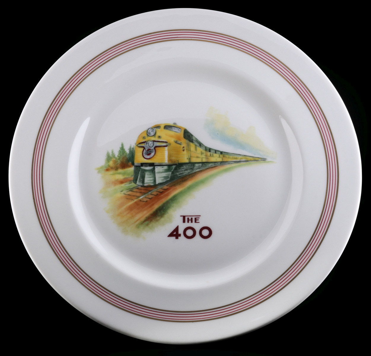 A RARE CNW FLAMBEAU 400 SERVICE CHINA DINNER PLATE