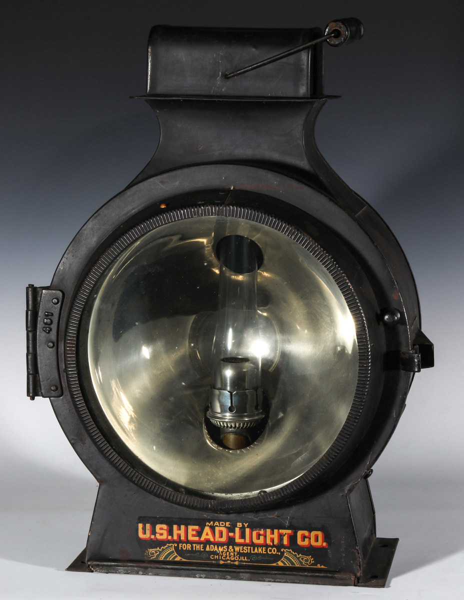 A U.S. HEAD-LIGHT FOR ADLAKE OIL BURNING HEADLIGHT