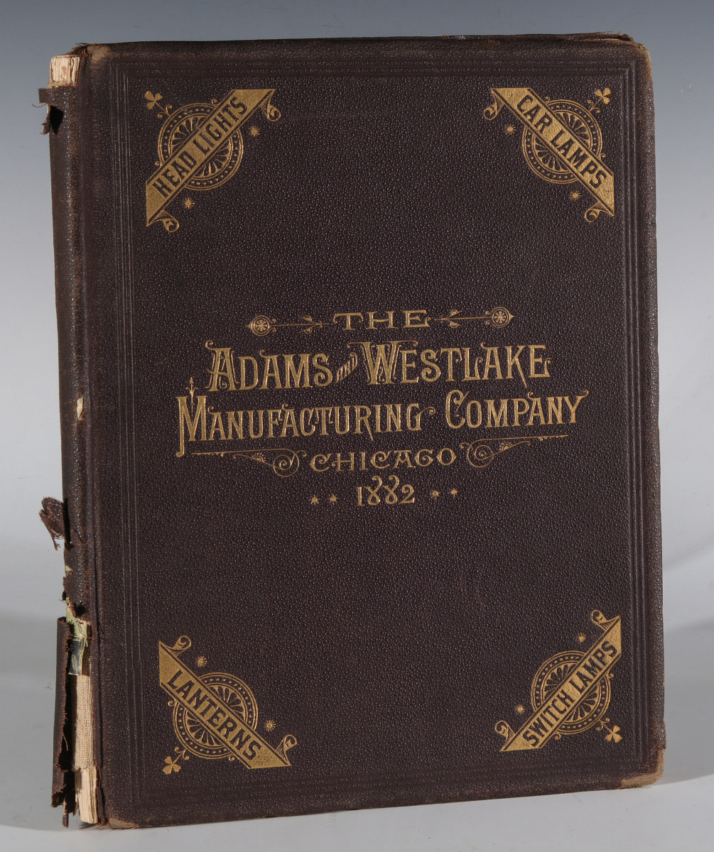 AN 1882 ADAMS & WESTLAKE RR LIGHTING CATALOG