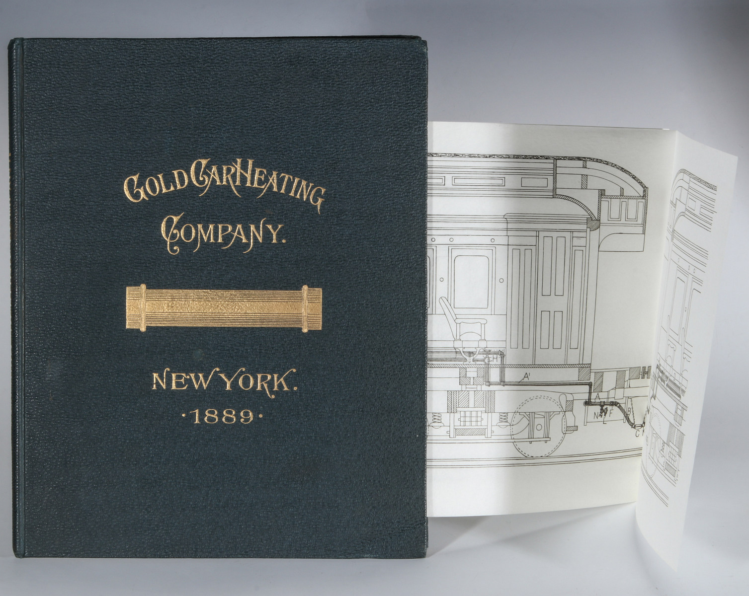 AN 1889 RAIL CAR HEATING SYSTEMS TRADE CATALOG