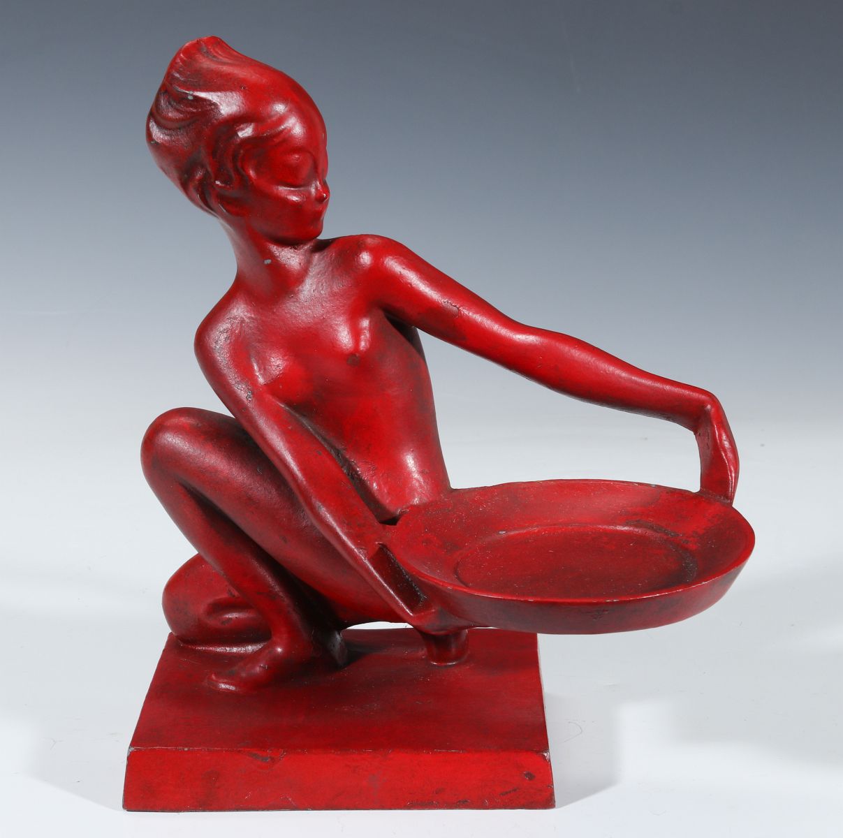 AN ART DECO NUDE STATUETTE SIGNED FRANKART