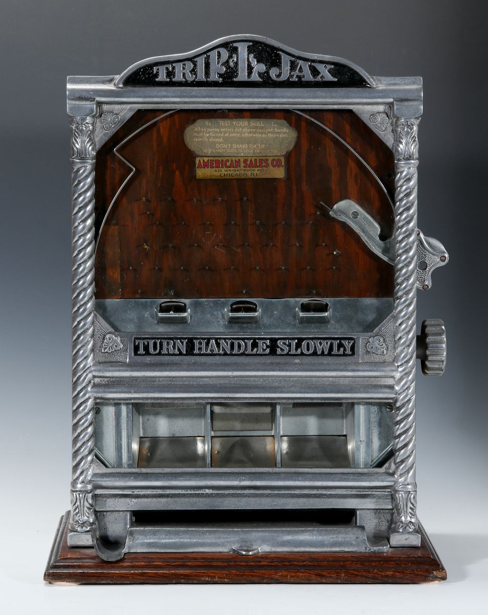 TRIP-L-JAX COIN OPERATED TRADE STIMULATOR C. 1930