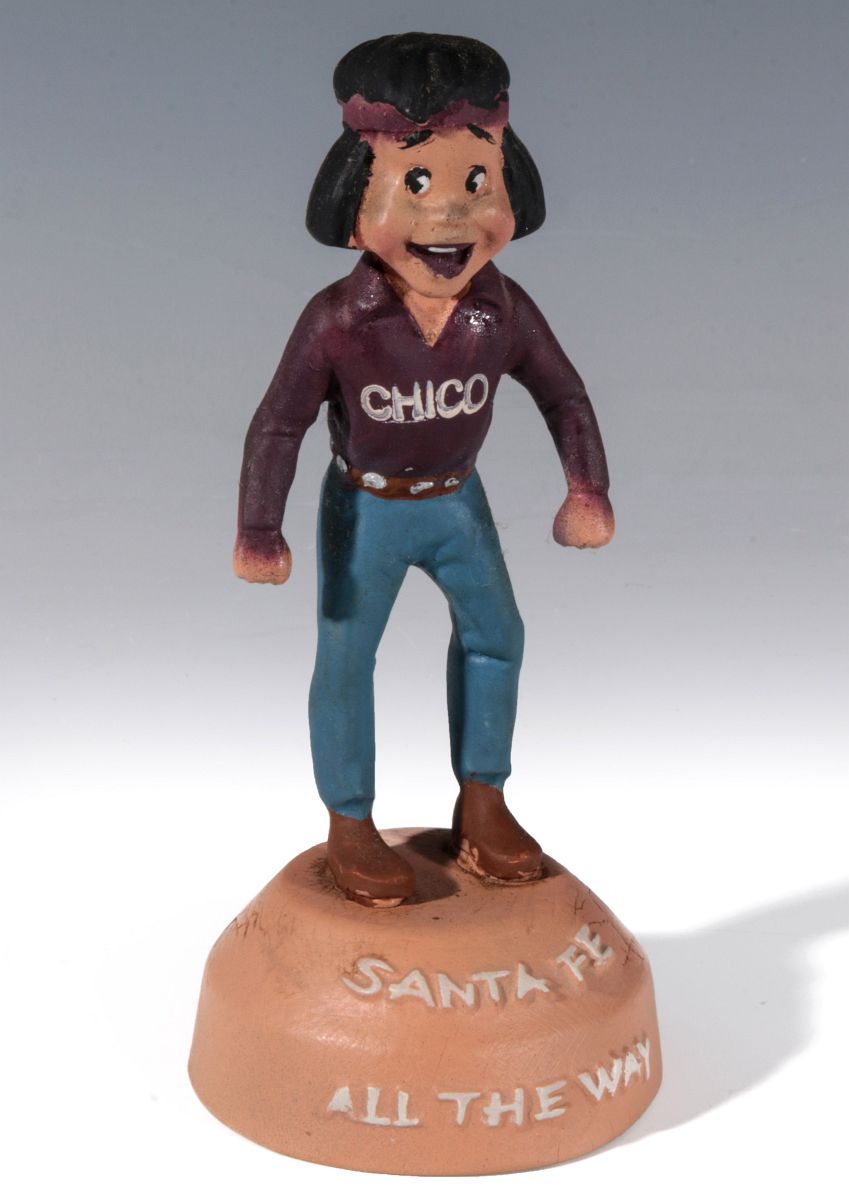 A SANTA FE RAILROAD 'CHICO' ADVERTISING FIGURE