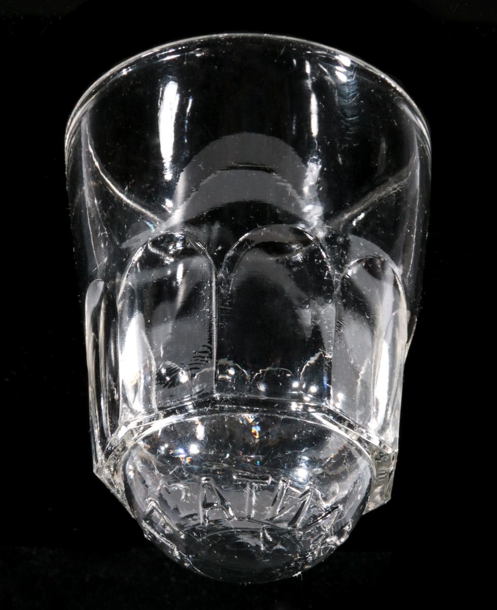 A RARE, UNUSUAL SANTA FE TUMBLER W/ ROUNDED BASE