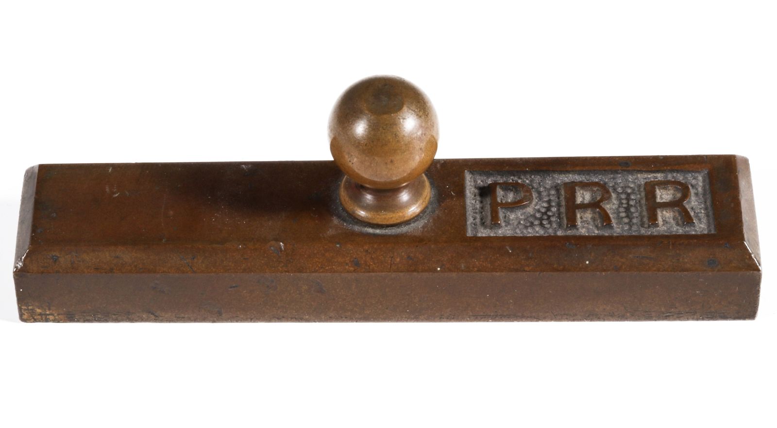 A PENNSYLVANIA RR CAST BRASS OR BRONZE PAPERWEIGHT