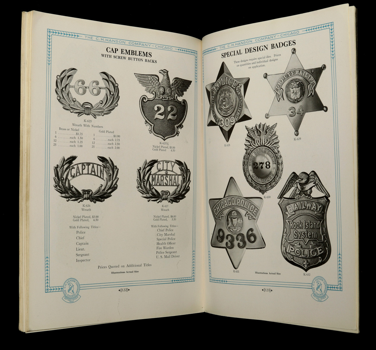 A RARE DESIRABLE BADGE AND NAMEPLATE TRADE CATALOG