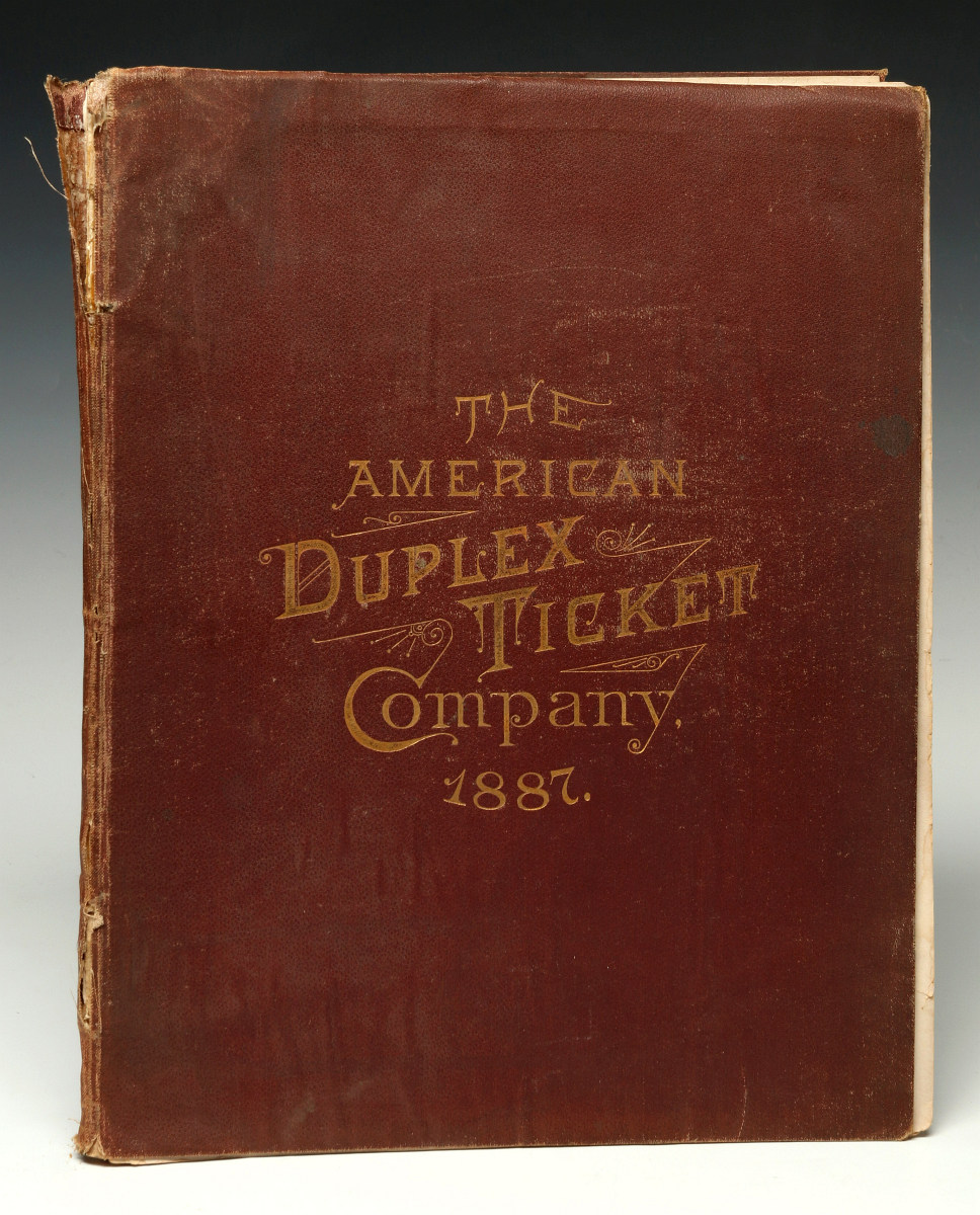 AN 1887 AMERICAN DUPLEX TICKET CO RAILROAD CATALOG