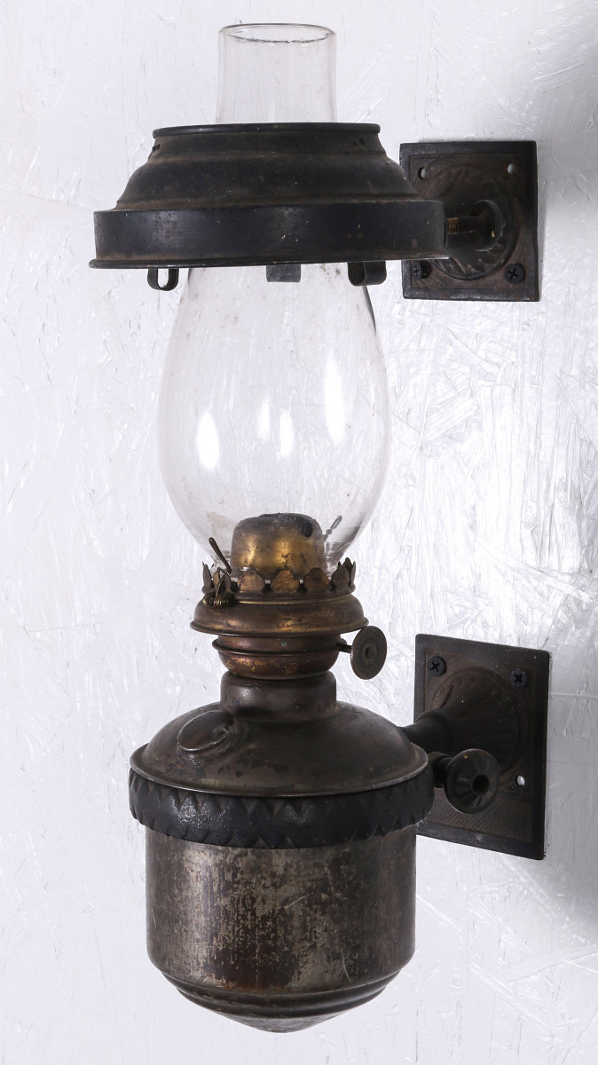 A 19TH CENTURY RAILROAD CABOOSE LANTERN