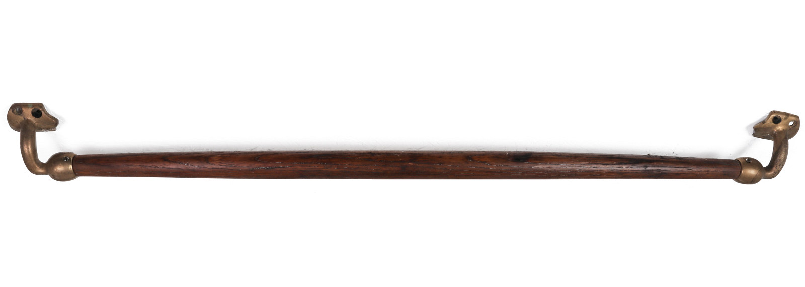 A 19TH CENTURY RAILROAD SLEEPER BERTH TOWEL ROD