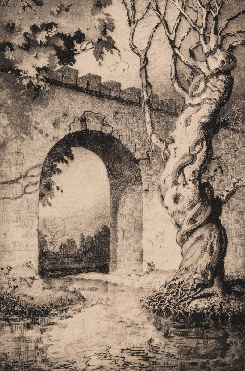 REYNOLD WEIDENAAR (1915-1985) PENCIL SIGNED ETCHING
