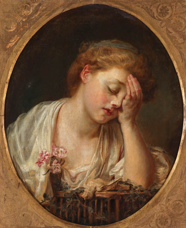 A 19TH CENTURY EUROPEAN SCHOOL OIL ON CANVAS