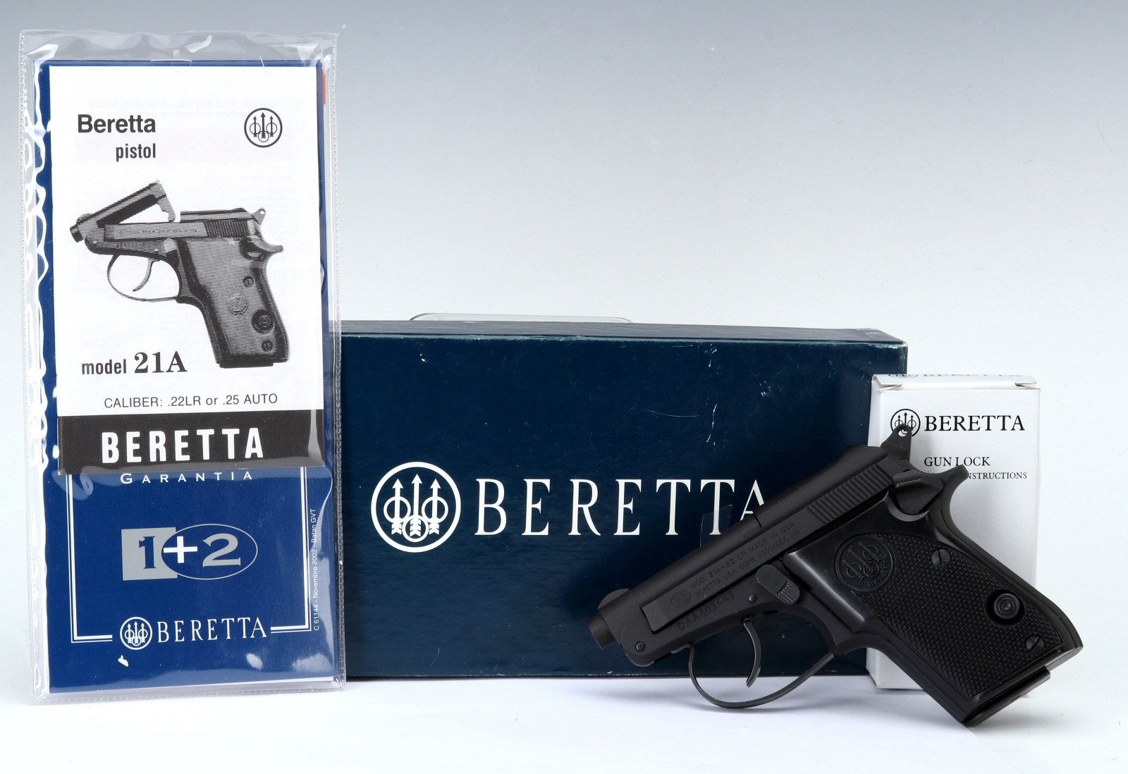 BERETTA 21A BOBCAT SEMI-AUTO .22 PISTOL