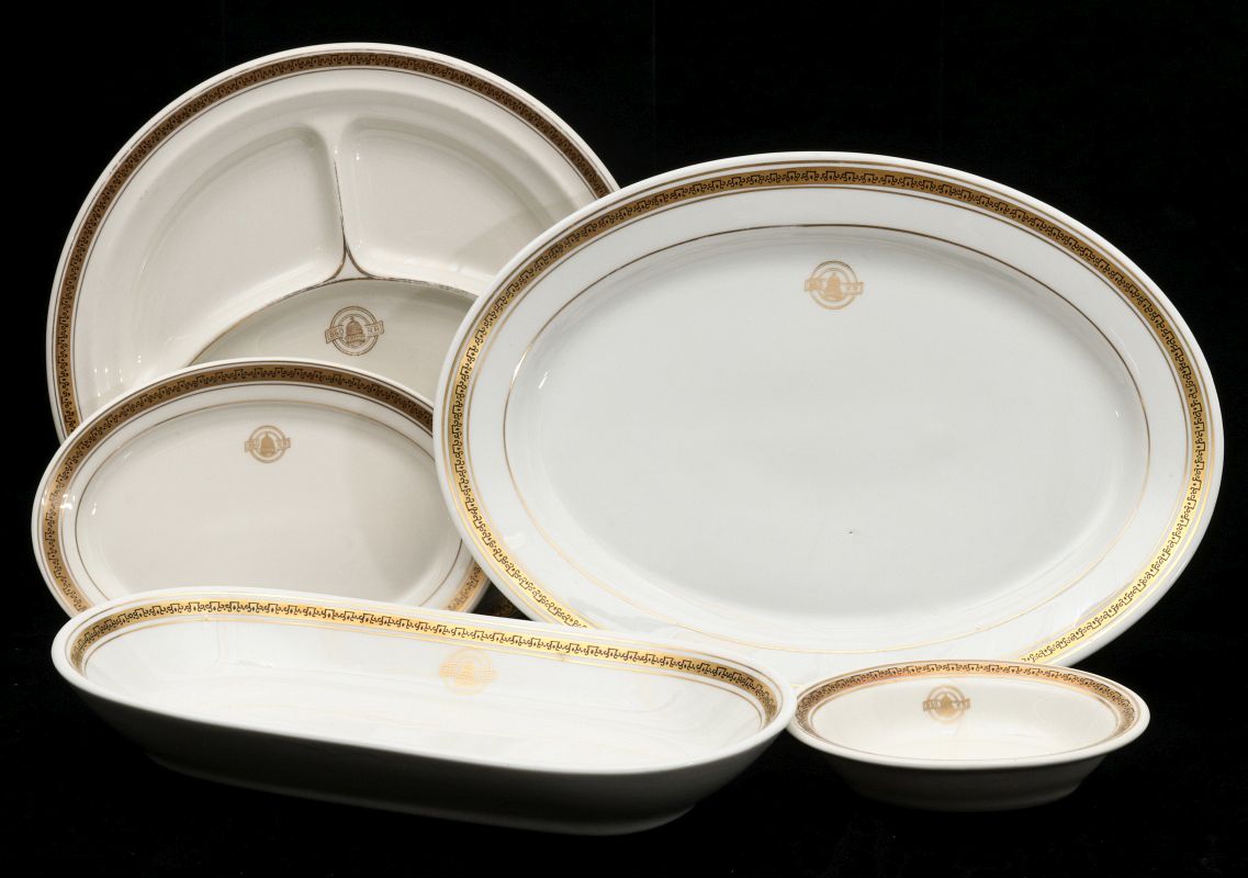 FIVE PIECE LOT B&O RAILROAD CAPITOL PATTERN CHINA