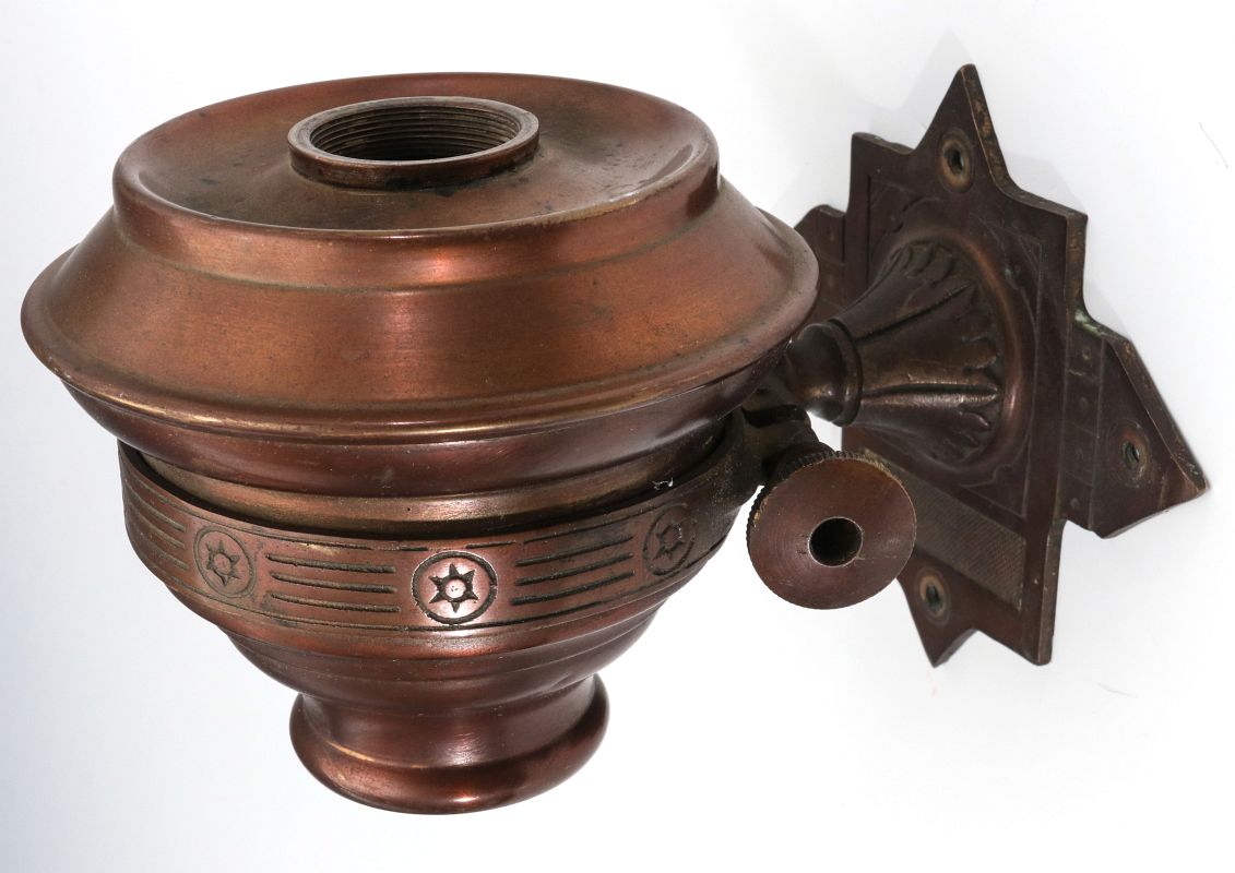 A 19TH CENTURY DAYTON MFG. CO. RAILCAR SIDE LAMP