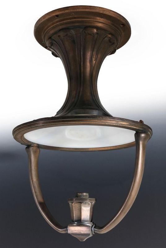 AN ADLAKE RAILCAR CENTER FIXTURE CEILING LIGHT