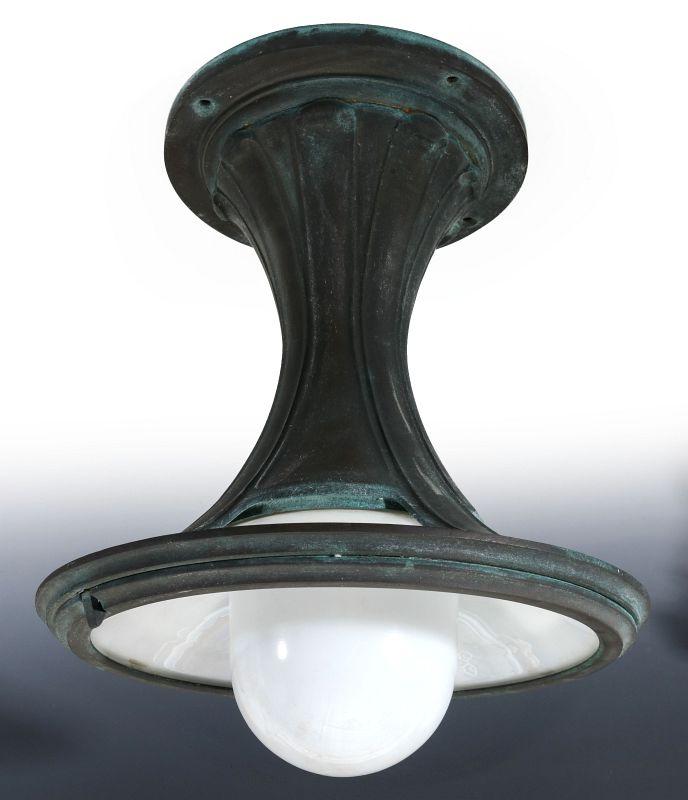 AN ADLAKE RAILCAR CENTER FIXTURE CEILING LIGHT