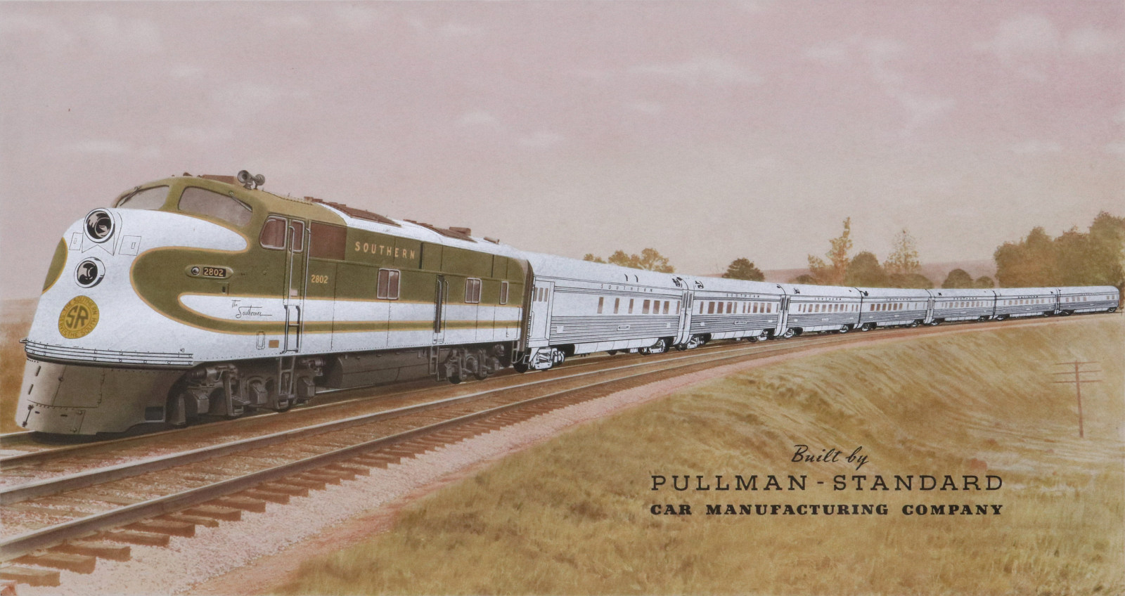 BUILDER'S PRINT FOR PULLMAN - STANDARD CAR MFG CO