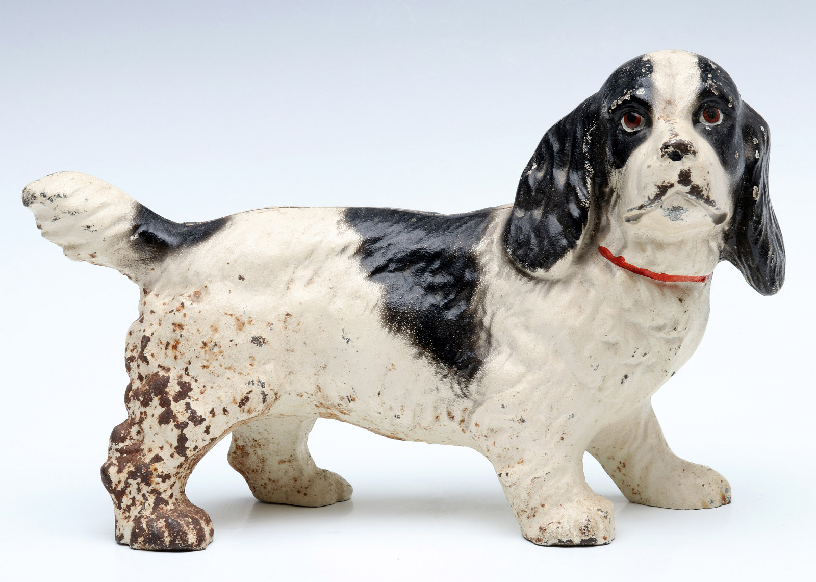 A HUBLEY COCKER SPANIEL CAST IRON DOORSTOP NO. 487