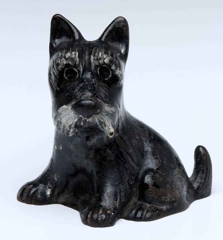 CAST IRON DOORSTOP 'FALA' SCOTTISH TERRIER, C 1940