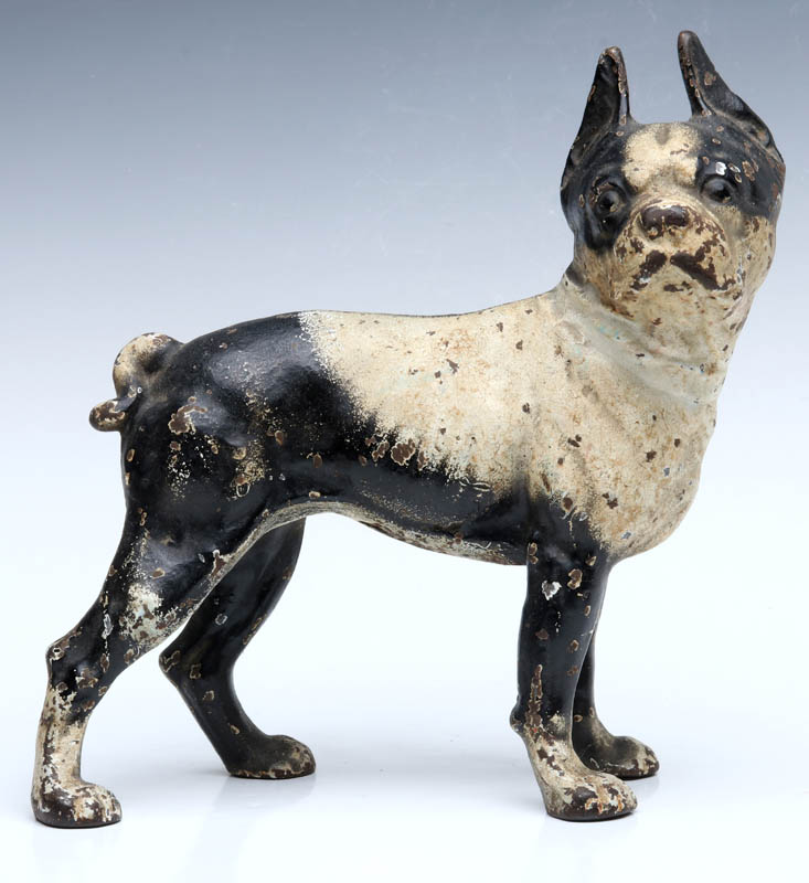 A HUBLEY BOSTON TERRIER DOORSTOP NO. 331