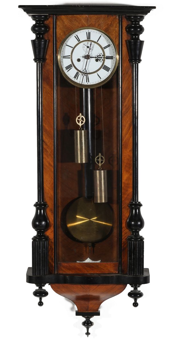 A 19TH CENTURY TWO WEIGHT VIENNA REGULATOR