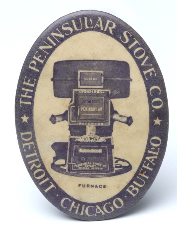 THE PENINSULAR STOVE CO. ADVERTISING POCKET MIRROR