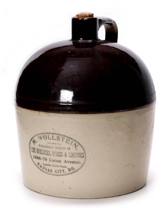 A REDWING STONEWARE KANSAS CITY WHISKEY JUG