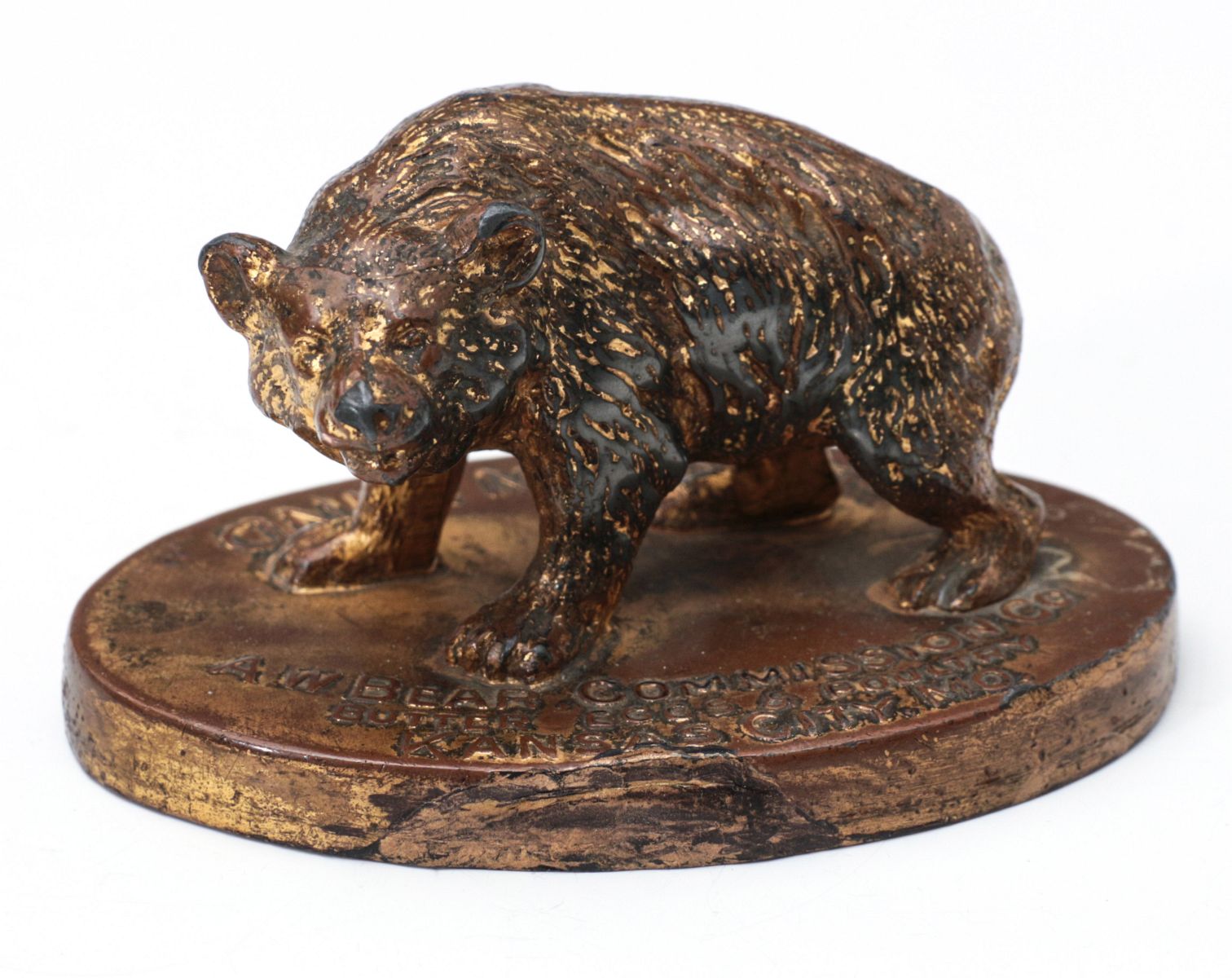 A BEAR CO., KANSAS CITY, MO. ADVERTING PAPERWEIGHT