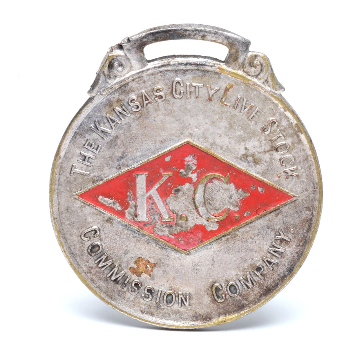 KANSAS CITY LIVE STOCK COMMISSION ADVTG WATCH FOB