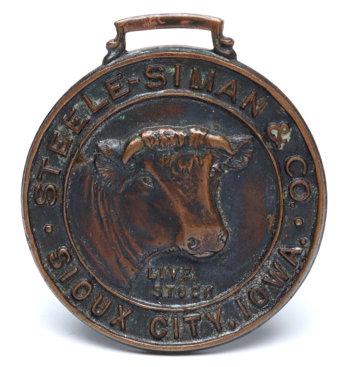 STEELE-SIMON SIOUX CITY LIVE STOCK ADVERTISING FOB