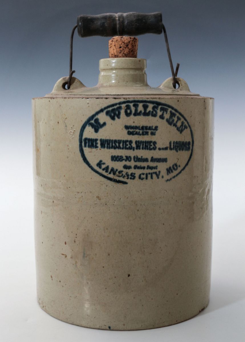 M. WOLSTEIN KANSAS CITY STACKABLE WHISKEY JUG