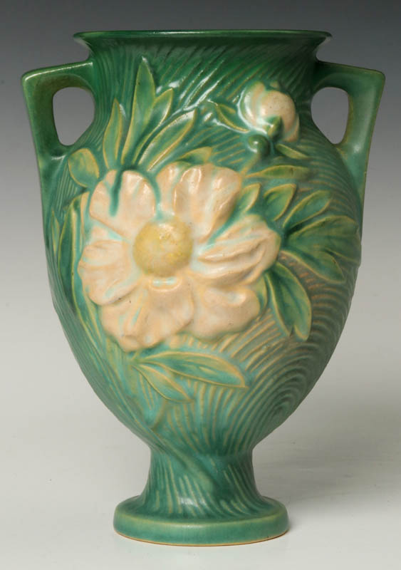 A ROSEVILLE 'PEONY' ART POTTERY VASE