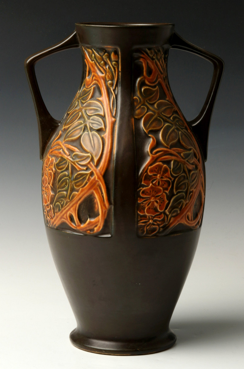 A ROSEVILLE 'PANEL' ART POTTERY VASE