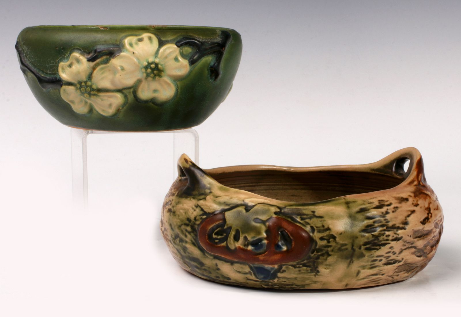 ROSEVILLE 'IMPERIAL I' & 'DOGWOOD' POTTERY BOWLS