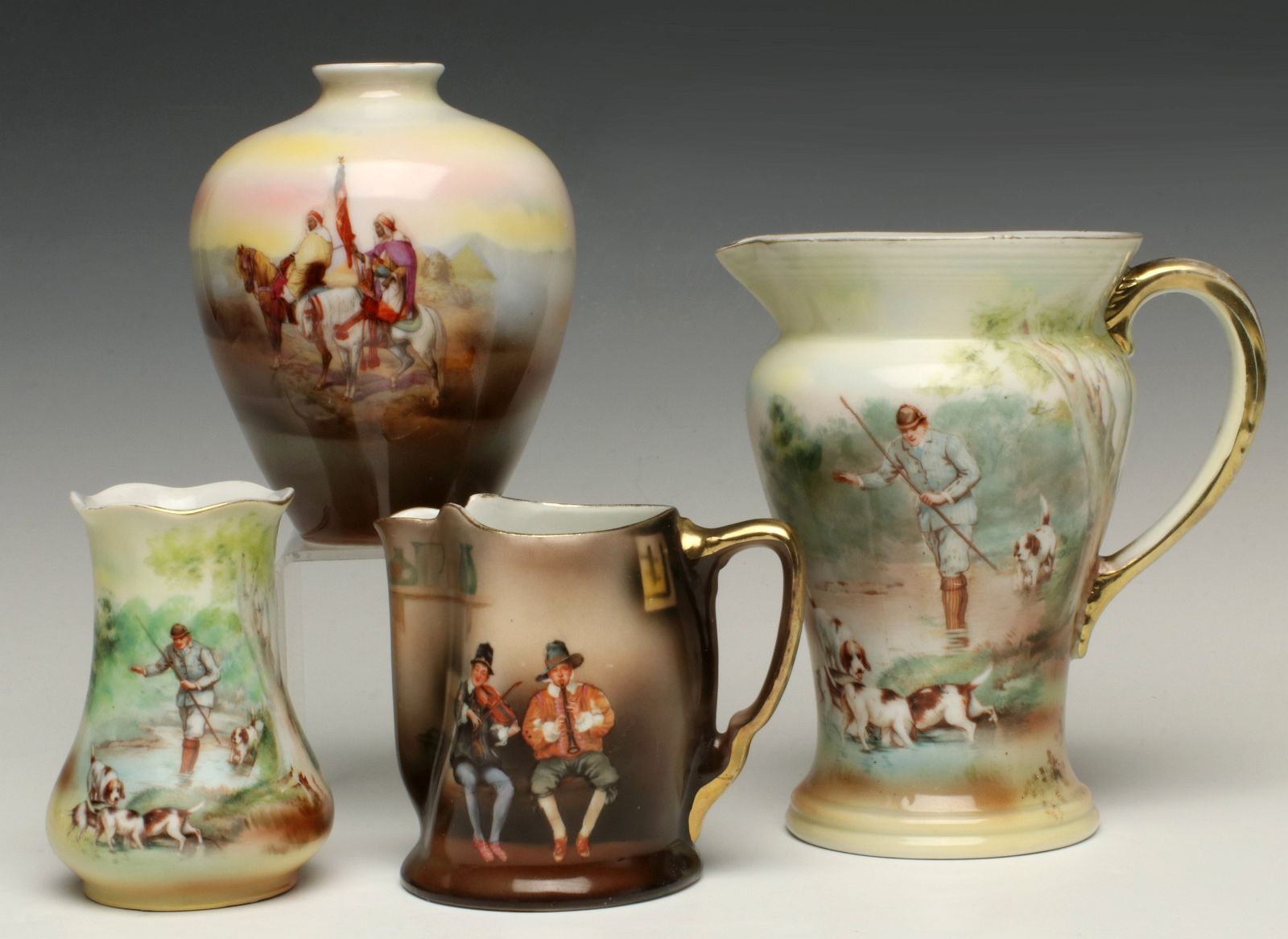 A COLLECTION OF ROYAL BAYREUTH SCENIC PORCELAIN