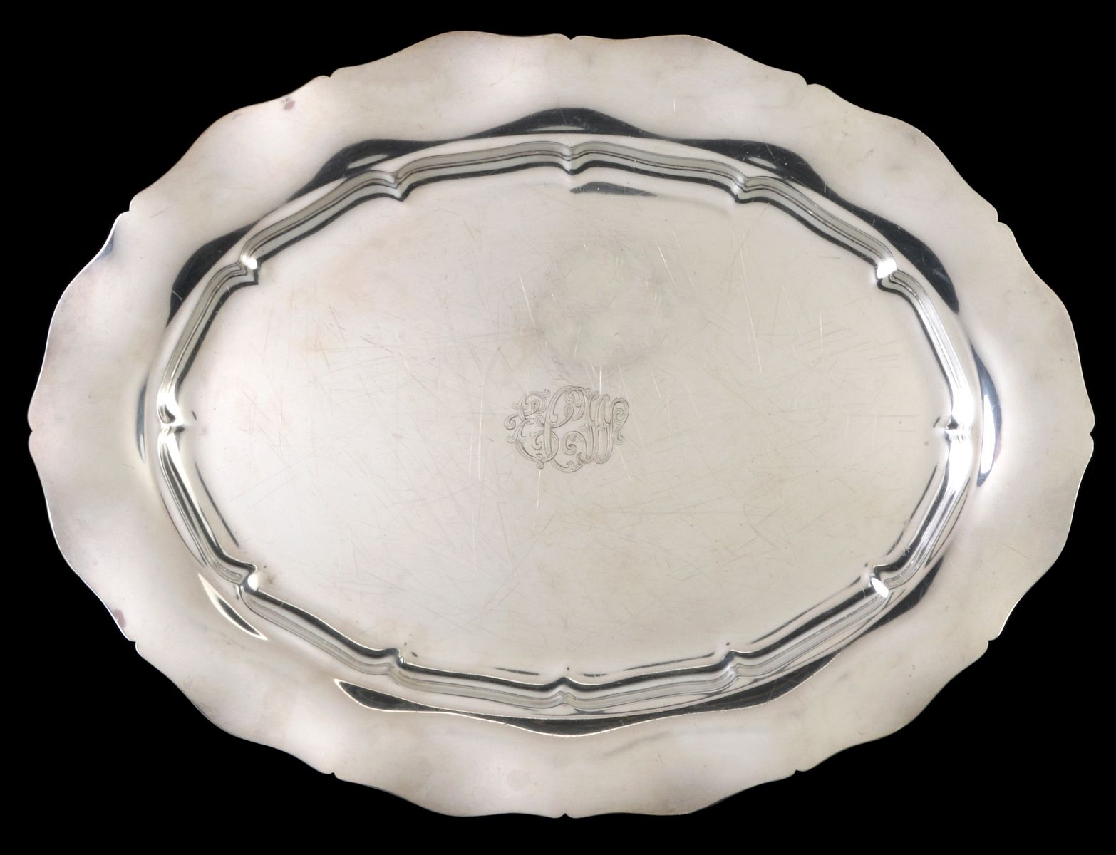 GORHAM STANDISH PATTERN STERLING SILVER MEAT TRAY