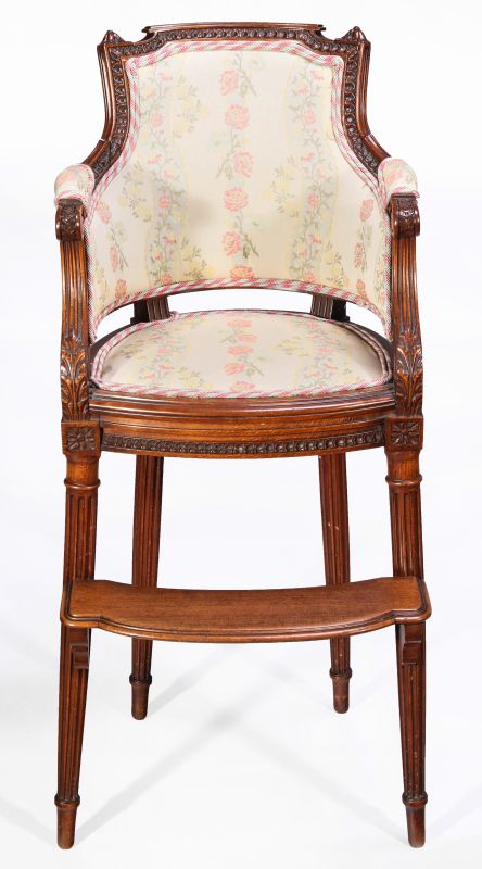 A RARE CIRCA 1900 LOUIS XVI STYLE YOUTH CHAIR 