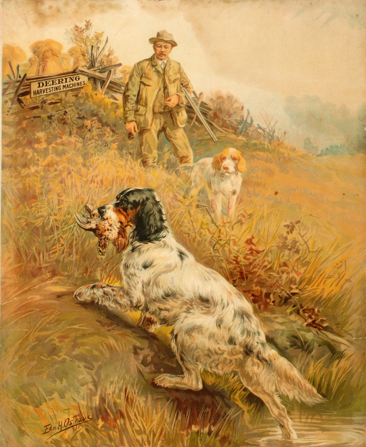 DEERING HARVESTERS POSTER AFTER EDMUND H. OSTHAUS