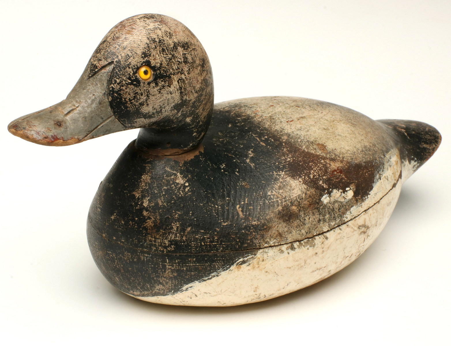 A MASON PREMIER GRADE BLUEBILL DRAKE DECOY