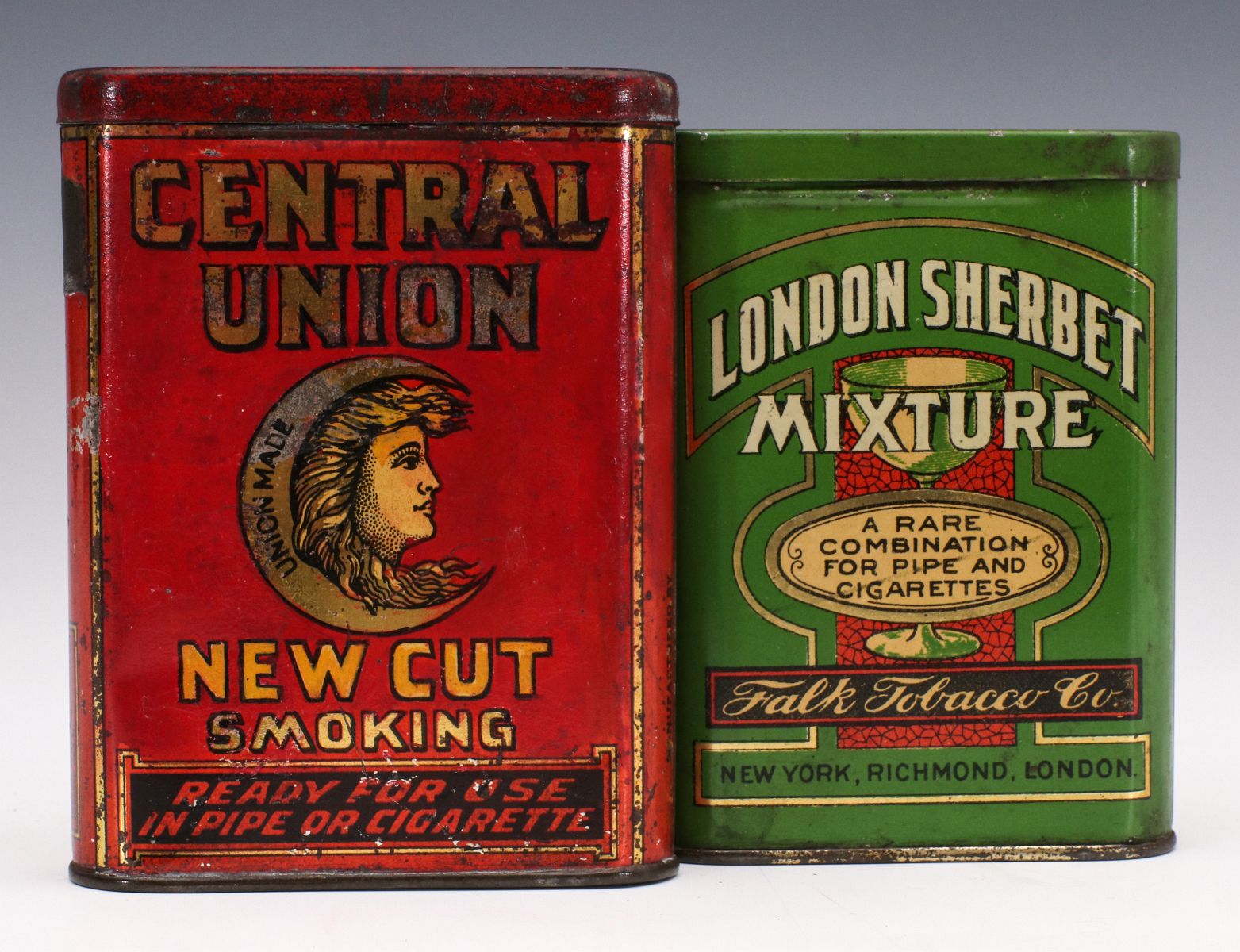 TWO GOOD TOBACCO ADVERTISING POCKET TINS