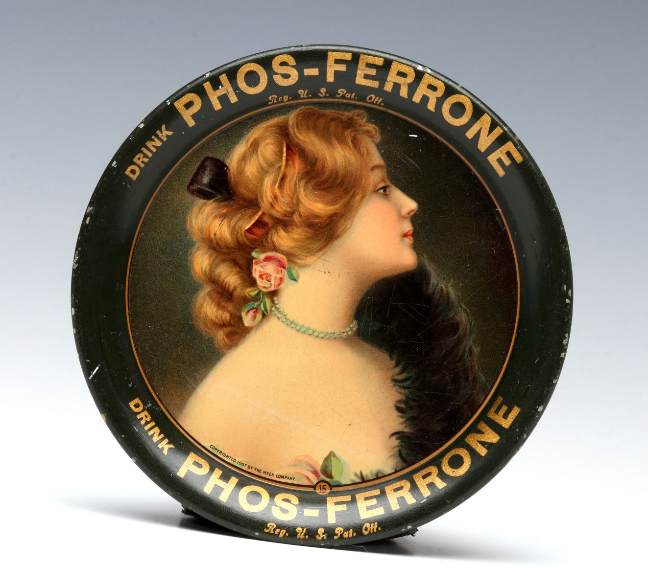 AN ADVERTISING TIP TRAY 'DRINK PHOS-FERRONE'