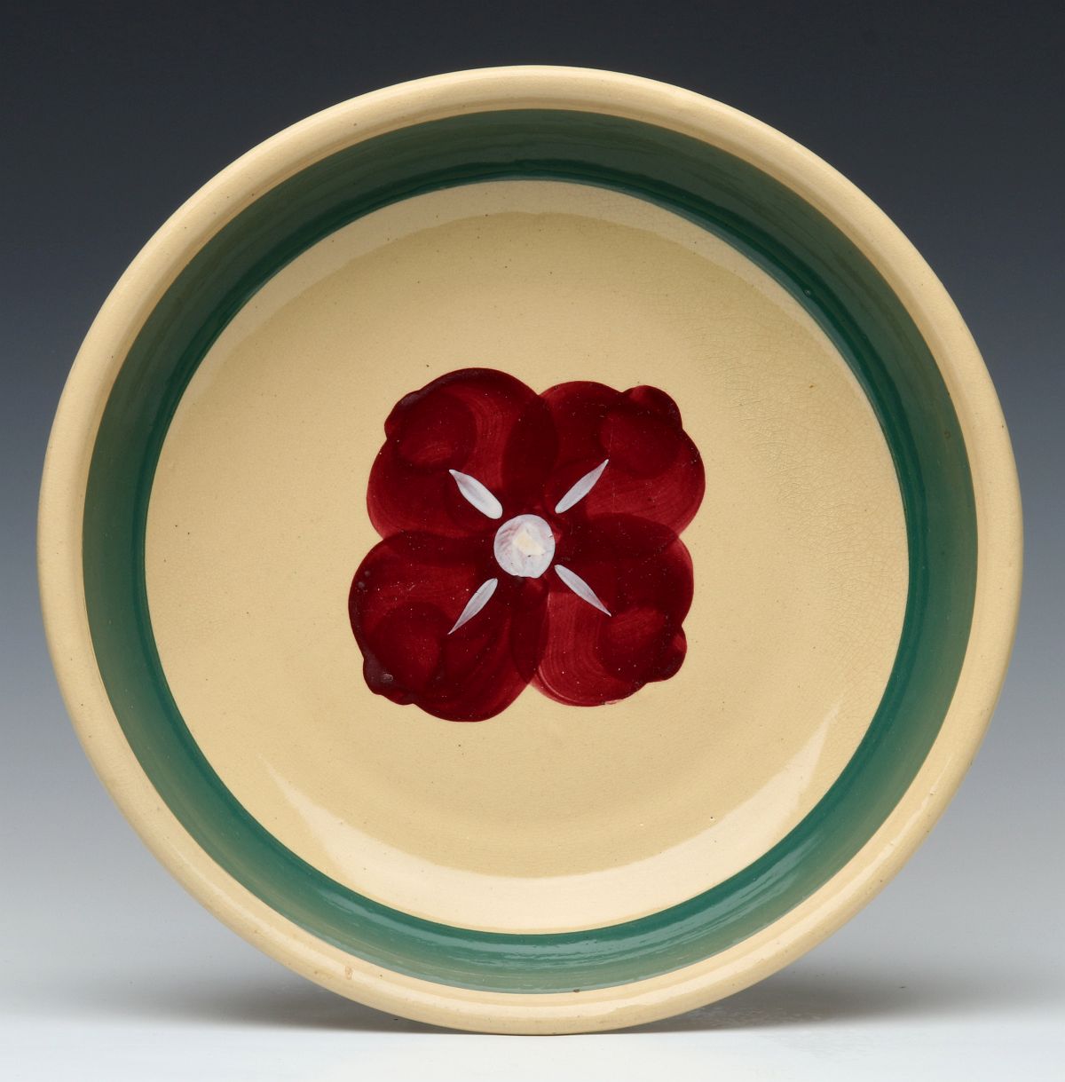 A WATT POTTERY 'RIO ROSE' PATTERN PASTA BOWL