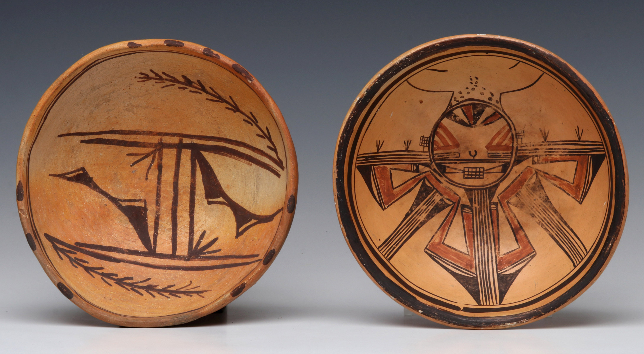 #202: TWO GOOD HOPI INDIAN POTTERY BOWLS