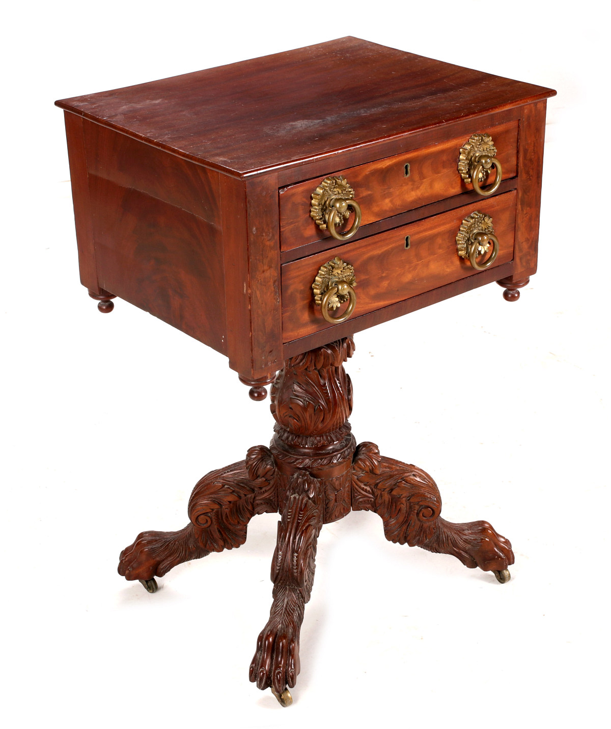 A FEDERAL MAHOGANY WORK TABLE CIRCA 1825