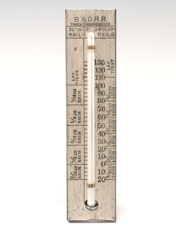 A B&O RAILROAD TRACK THERMOMETER