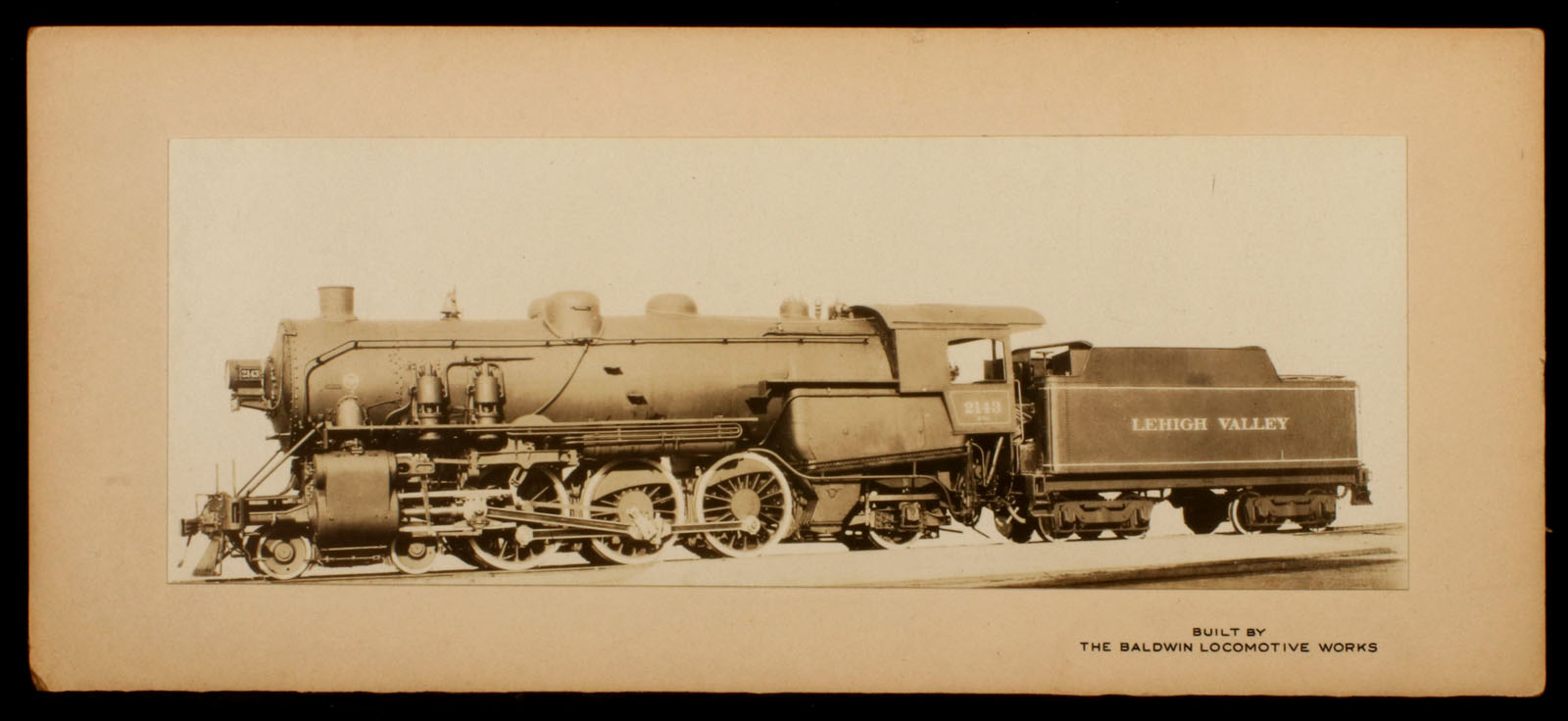 A SMALL BALDWIN LOCOMOTIVE WORKS BUILDER'S PHOTO