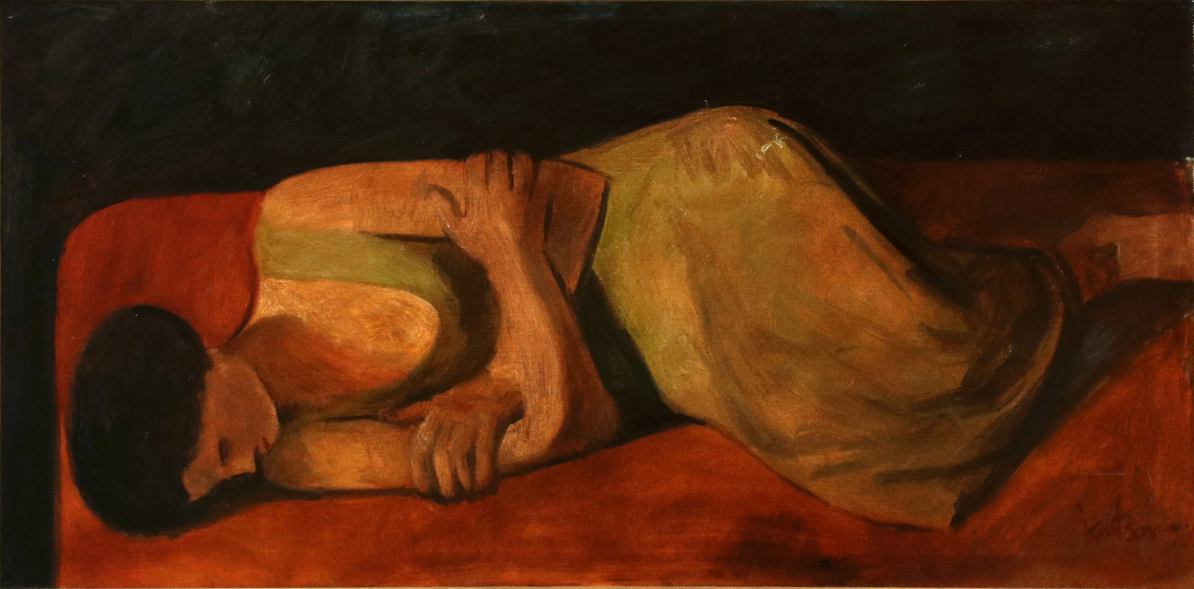 ALZADA KNUTSON (1894-1987) OIL ON CANVAS