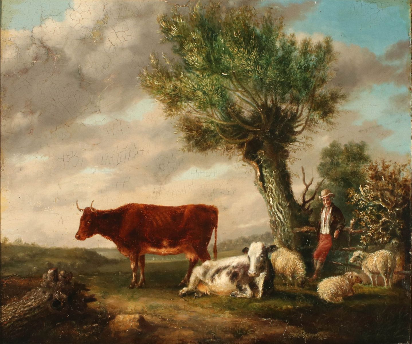 AN 18TH /19TH CENTURY DUTCH SCHOOL OIL ON PANEL